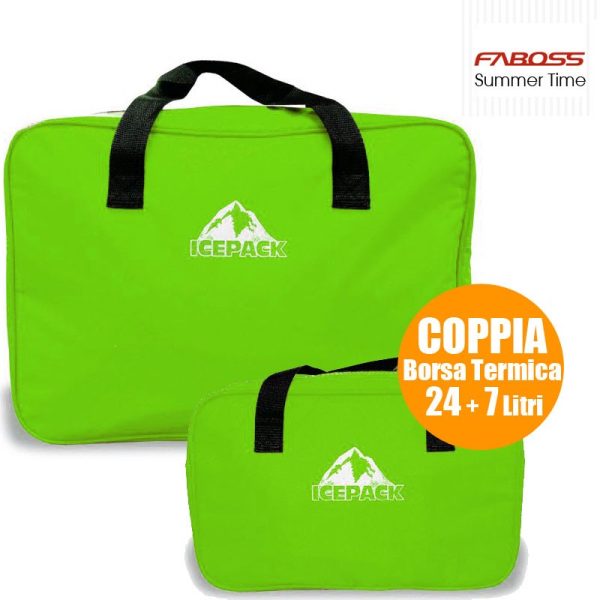 310 BORSA TERMICA A COPPIA 2 PZ FABOSS " LT.24+LT.7" ICEPACK