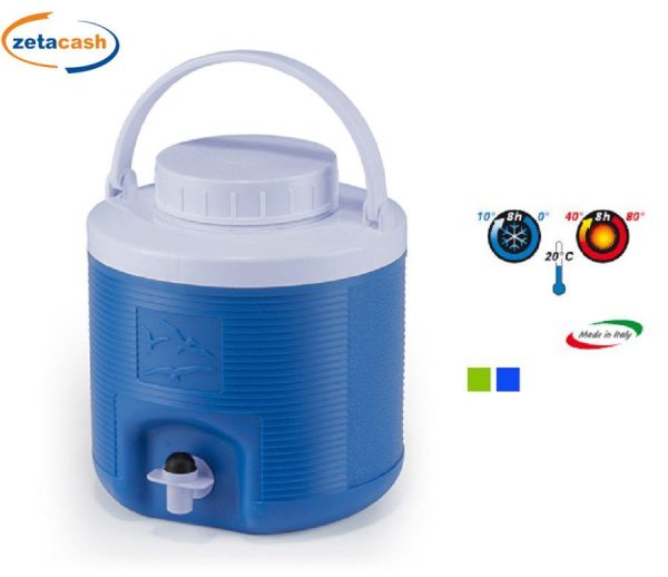 8008133073016 BOTTICELLA TERMICA CON RUBINETTO AZZURRO 4 LITRI