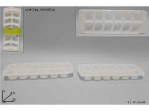 FORMAGHIACCIO 2 PZ VASCHETTA FORMAGHIACCIO CUBETTI SET 2 PZ