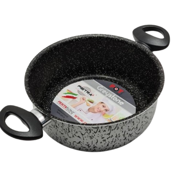 8034120760072 GREYSTONE CASSERUOLA 24CM 2MANICI