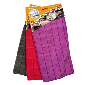 PANNO MULTIUSO A QUADRI 40*40 SUPER CLEAN JB006