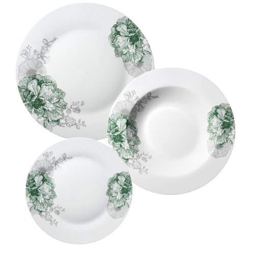 8056897151792 SERVIZIO PIATTI 18PZ PORC. PEONIA 151792