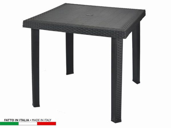 TAVOLO FIGARO ANTRACITE 80X80