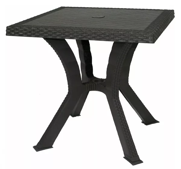 TAVOLO FIGARO ELITE 80X80 ANTRACITE