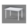TAVOLO CALAF RATTAN BIANCO 120X80X72