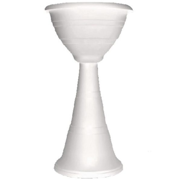 01900492_bis FIORIERA A COLONNA H.70 BIANCA