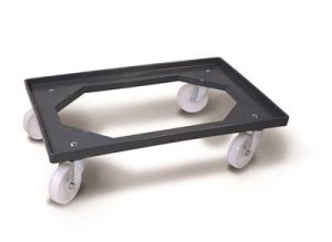 119_0390_1 CARRELLO CON RUOTE PORTACASSETTE PIZZA 60X40