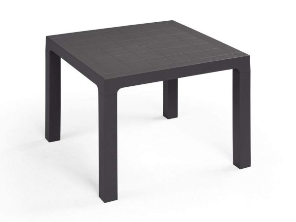 TAVOLO ARES 90X90 ANTRACITE  "ARETA"