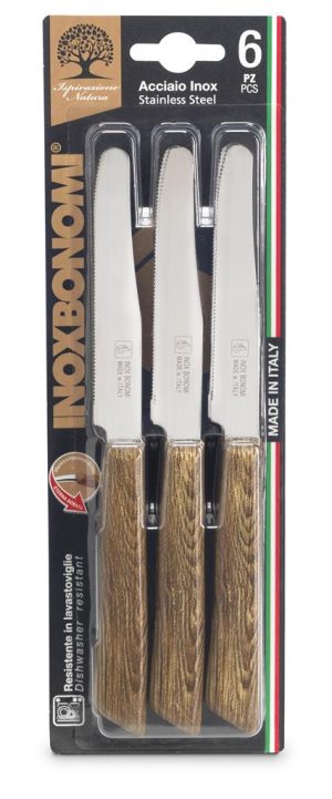 575_0003_2 CONF.6 COLTELLI TAVOLA ROVERE "INOXBONOMI"