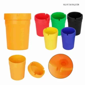 POSACENERE A VASO PLASTICA 8X10X6
