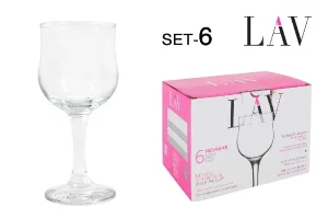 SET 6 CALICI VINO BIANCO CC.200 NEVAKAR