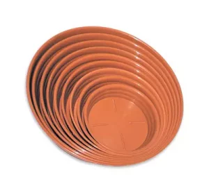 SOTTOVASO PLASTICA COLOR TERRACOTTA