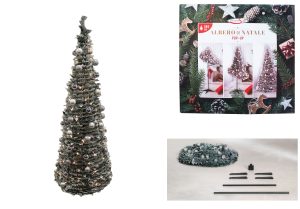 ALBERO DI NATALE CON ADDOBBI CM.180 SILVER