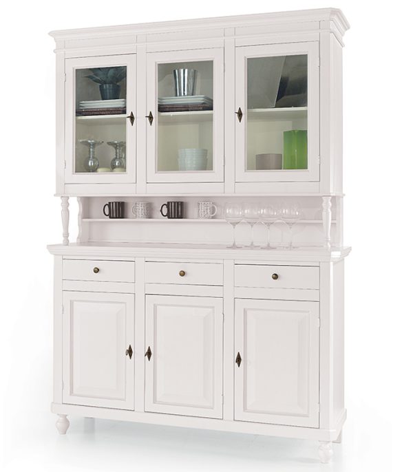 CREDENZA NAPOLETANA BIANCA 3 ANTE