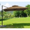 OMBRELLONE A BRACCIO 3X3 CAFFE' PALO ALLUMINIO 53X77