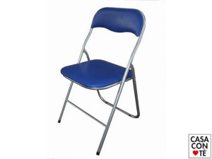SEDIA BLU' PIEGHEVOLE IMBOTTITA