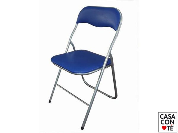 SEDIA BLU' PIEGHEVOLE IMBOTTITA