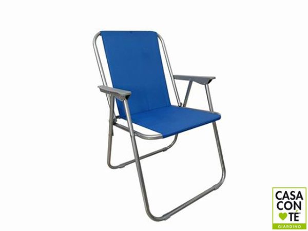 SEDIA RELAX BLU' POLIESTERE  52X46X74