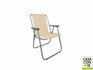 SEDIA RELAX ECRU' POLIESTERE  52X46X74