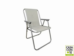 SEDIA RELAX GRIGIO POLIESTERE 52X46X74