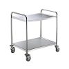 CARRELLO INOX 2 PIANI 84X52X94H