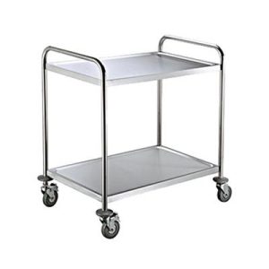 CARRELLO INOX 2 PIANI 84X52X94H