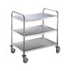 CARRELLO INOX 3 PIANI  84X52X94H