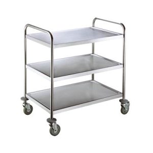 CARRELLO INOX 3 PIANI  84X52X94H