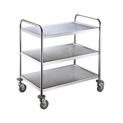 CARRELLO INOX 3 PIANI  84X52X94H