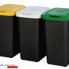 PATTUMIERA DIFFERENZIATA TRIO BASE NERA 3 X 25LT TONTARELLI