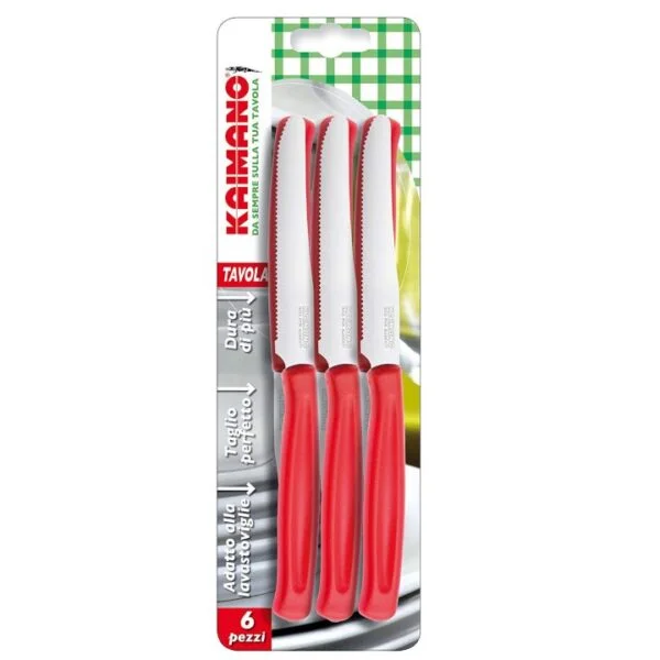659-600x600 COLTELLO TAVOLA 6PZ ROSSO KAIMANO DINAMIK