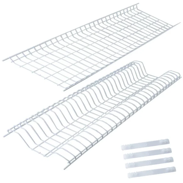 SCOLAPIATTI PLASTIFICATO CM.76X23 CON SUPPORTI FILTEX