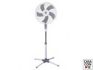 VENTILATORE A PIANTANA PALA CM.40 45W GRIGIO H.130