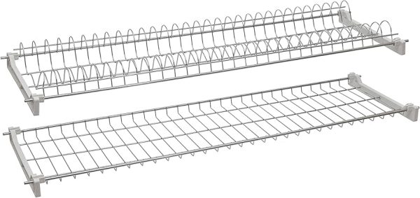 86x23 SCOLAPIATTI CROMATO CM.76X23 CON SUPPORTI FILTEX