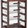 CARRELLO VESUVIO CON CASSETTO NOCE