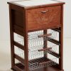 CARRELLO VESUVIO PORTAPANE NOCE