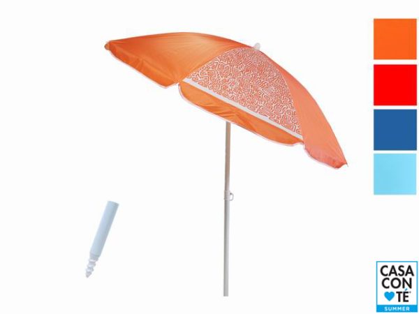 OMBRELLONE 180/8 OXFORD PALO 28/32*C/TRIV+SACCA C/SNODO