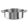 CASSERUOLA MEDIA 2 MANICI CM.50 ALTEZZA CM.25 CAPACITA' LT.49,3 INDUZIONE PIAZZA