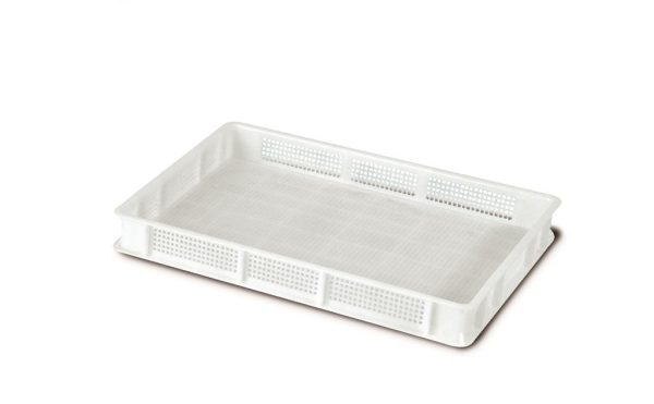 119_0284_1 CASSETTA PER PIZZA SERVICE 60X40X7 FORATA - POLIETILENE GIGANPLAST