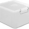 CASSETTA BOX CON COPERCHIO 35X25X20 TRASPARENTE GIGANPLAST