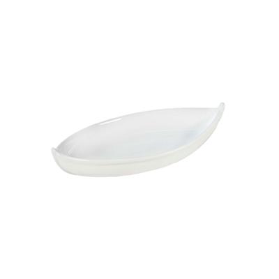 PIATTO BARCHETTA 30X15 CM MARIS BIANCO VULCANIA