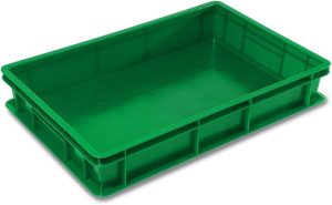 51072hA+EzL._AC_SX679_ CASSETTA PER PIZZA SERVICE 60X40X10 CHIUSA VERDE - POLIETILENE GIGANPLAST