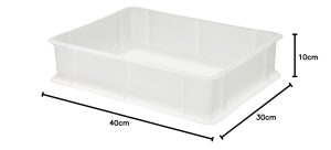 51ehQ5RKhML CASSETTA PER PIZZA SERVICE 30X40X10 CHIUSA - POLIETILENE GIGANPLAST