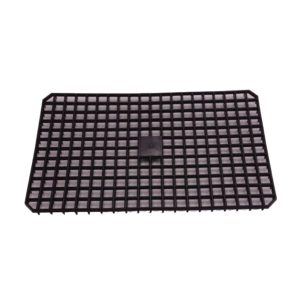 51mPCtznZHL GRIGLIA SALVAPIATTI 40X25 POLIETILENE NERA GIGANPLAST