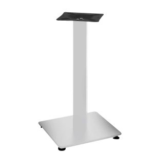 BASE TAVOLO ACCIAIO JAMIE COLORE BIANCO  CM.40X40XH72 DIMENSIONI TUBO 8X8