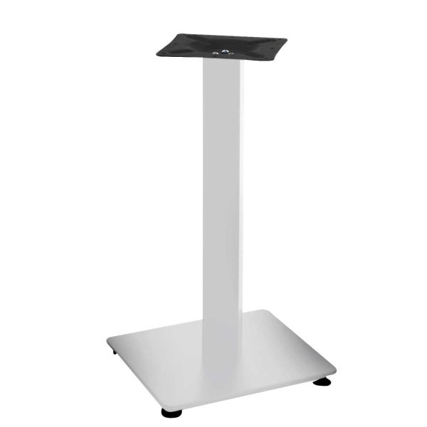 613228 BASE TAVOLO ACCIAIO JAMIE COLORE BIANCO CM.40X40XH72 DIMENSIONI TUBO 8X8