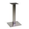 BASE TAVOLO ACCIAIO JAMIE COLORE INOX QUADRO CM.40X40XH72 DIMENSIONE TUBO 8X8