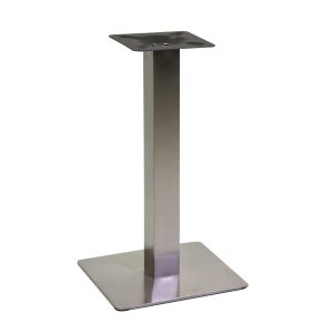 BASE TAVOLO ACCIAIO JAMIE COLORE INOX QUADRO CM.40X40XH72 DIMENSIONE TUBO 8X8
