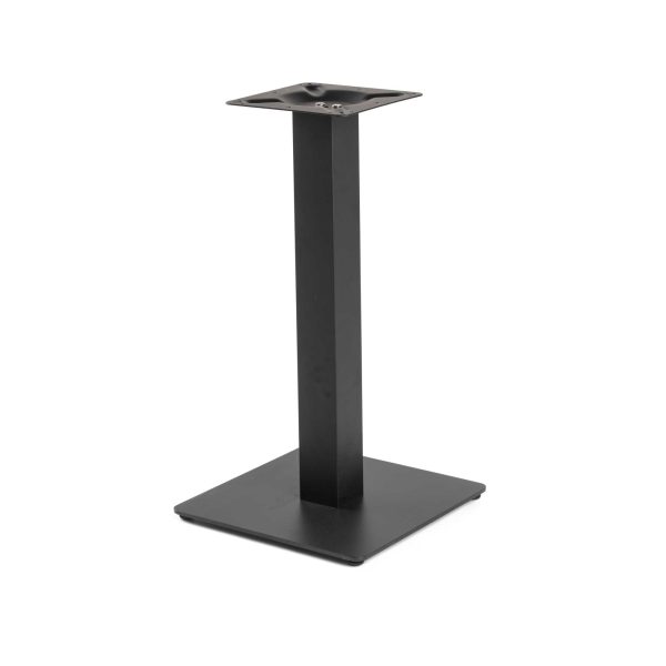 BASE TAVOLO ACCIAIO JAMIE COLORE NERO QUADRO CM. 40X40H72  DIMENSIONE TUBO 8X8