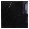 TOP TAVOLO PIETRA SINTERIZZATA NERO LUCIDO QUADRO CM.70X70X1,1